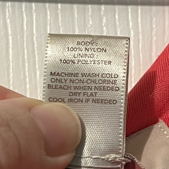 LOFT coral/peach scoop neck lace sundress- size 16 - Picture 10 of 10